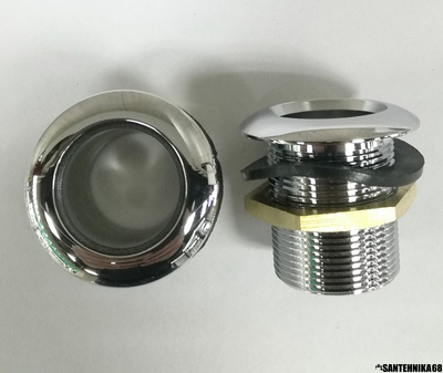 Держатель врезной ручной лейки на борт ванны 01 пластик металл под отверстие в ванне 26 или 30 мм