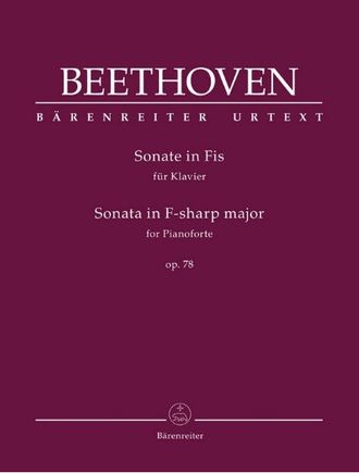 Beethoven. Sonate №30 Fis-Dur op.78 für Klavier