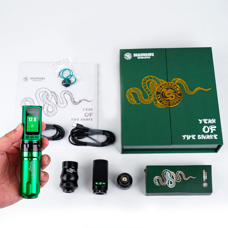 Беспроводная тату машинка Dragonhawk Fold Pro Year of Snake Edition