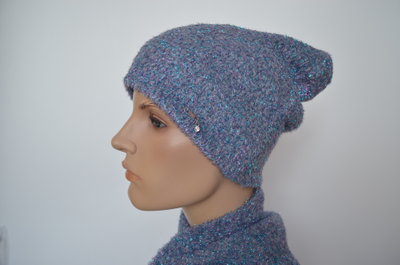 Шапка Vizio 1627 CL светло - серая голубая