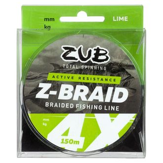 Шнур ZUB Z -BRAID Lime 150m 0.16