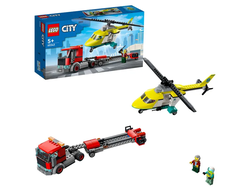 Конструктор LEGO City Great Vehicles Грузовик для спасательного вертолёта 60343