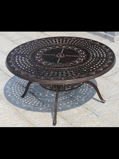 Стол из литого алюминия 150 см.фото