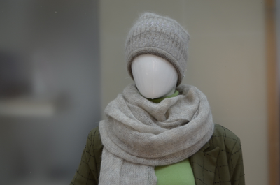 Шапка и шарф палантин Вицио Италия фото