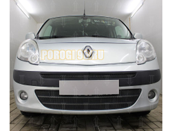 Защита радиатора Renault Kangoo 2008-2013 black верх