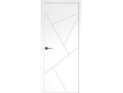 Дверь Геометрия 2 белая эмаль