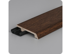 Плинтус из дюрополимера Winart Quadro Pro 80х16х2000 мм. Модерна темная 013