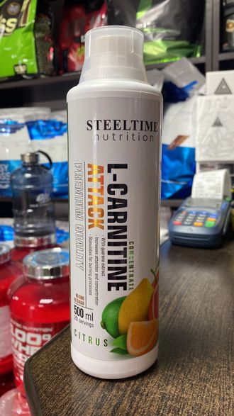 (Steeltime Nutrition) L-Carnitine Attack concentrate - (500 мл) - (гранат)