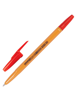 Ручка шариковая CORVINA (Италия) "51 Vintage", КРАСНАЯ, корпус оранжевый, узел 1 мм, линия письма 0,7 мм, 40163/03G, 50 штук в упаковке