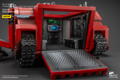 Хищник-Аннигилятор Кровавых Ангелов (Warhammer 40k) - КОЛЛЕКЦИОННАЯ ФИГУРКА 1/18 Blood Angels Predator Annihilator with Twin Lascannons (JT01499) - JOYTOY