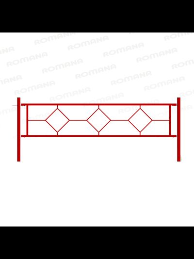 Ограждение металлическое Romana 303.03.00