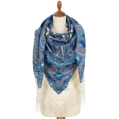 Павловопосадский платок Фиалковые ночи 1978-0