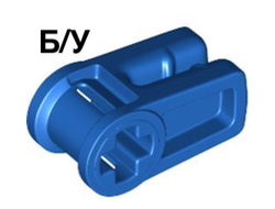 ! Б/У - Technic, Axle and Wire Connector, Blue (49283 / 6263071) - Б/У