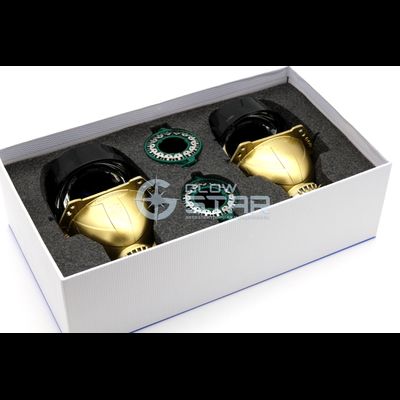 Биксеноновая линза Aozoom Hella 3R Premium Black Edition Gold (Domax Pro2 MT88)