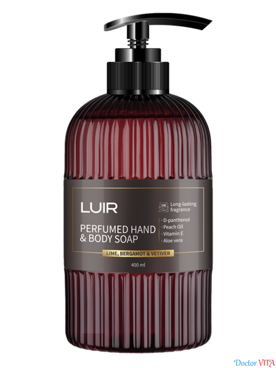 Парфюмированное мыло для рук и тела LUIR Lime, Bergamot & Vetiver 400 мл.