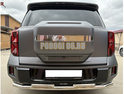 Защита заднего бампера  двойная Папа Тюнинг d60/42 для GAC GS8 2025-