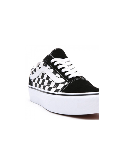 Vans Old Skool Platform Checkerboard Black