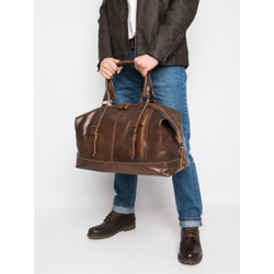 Кожаная дорожная сумка Campora Premium sienna (арт. 
4019-63)
