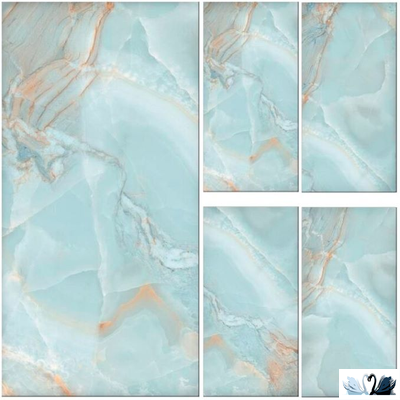 Керамогранит Creto Opera Onyx Sky 80 х 160 см голубой