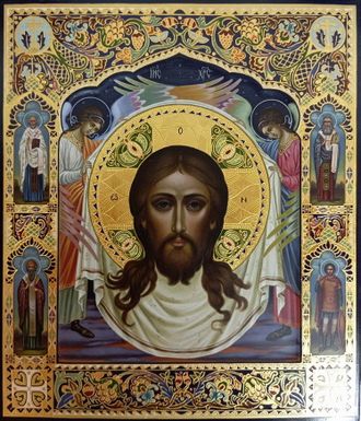 Спас Нерукотворный (Спаситель на убрусе). Рукописная икона.