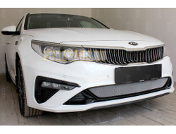 Защита радиатора KIA Optima 2018- (GT / GT-Line) chrome низ