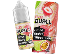 DUALL SALT (STRONG) 30ml - ЛИЧИ / ЛАЙМ / МАРАКУЙЯ