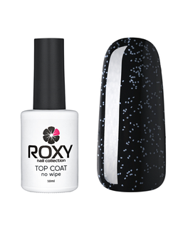 Топ без липкого слоя с белыми точками - TOP COAT no wipe Т08 shine (10 ml)