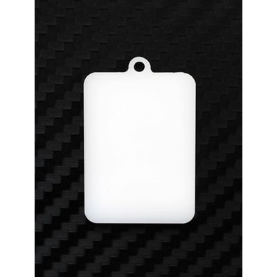 Заготовка акриловая «фото-брелок», белый глянец