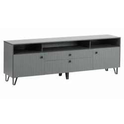 ОЛИВИЯ Тумба ТВ (2000*668*426мм), графит/графит софт
