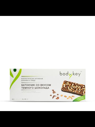 Батончики вкус темного шоколада bodykey™ by NUTRILITE™, 14 х 58 г.