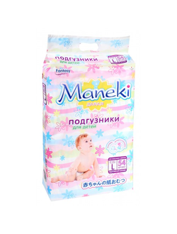 MANEKI Fantasy подгузники 9-14кг L 54шт