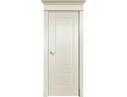 Кремовая глухая дверь Оксфорд 2, эмаль