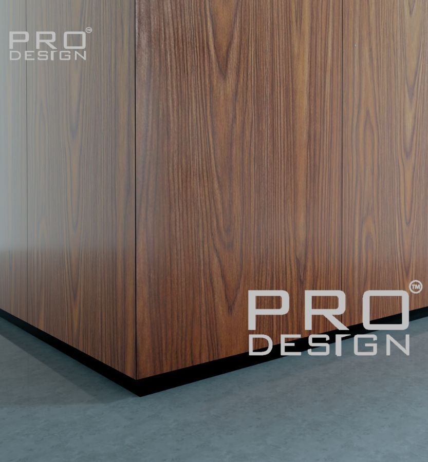 Теневой плинтус скрытого монтажа Pro Design Panel 7208 Черный Муар