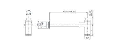 Сифон для раковины металлический VitrA, хром, A45123