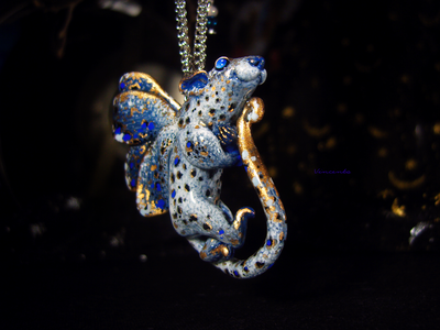 Волшебное колье "Снежная Ночница, Крылатая Мышка", Новогодний подарок