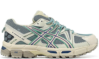 Asics Gel Kahana 8 Khaki Blue Белые с зеленым