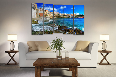 Модульная картина "Берега Родоса"