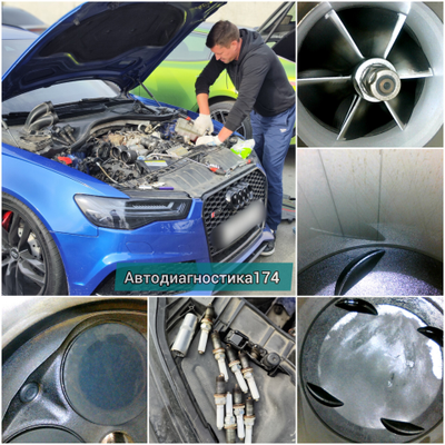 Эндоскопия цилиндров бензинового и дизельного двигателя авто, эндоскопия катализатора Челябинск. Leak test (лик тест) проверка герметичности цилиндров и замер компрессии.