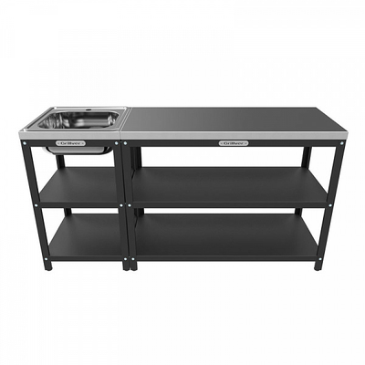 Стол разделочный с мойкой 500