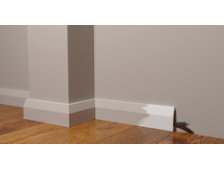 Напольный плинтус Decor-Dizayn DD125, для покраски, влагостойкий, ударопрочный, 2 метра