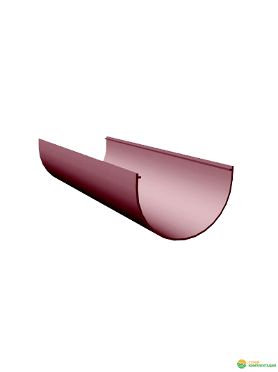 Желоб водосточный Docke Standard, Ø120, L=3000 мм, цвет: Красный