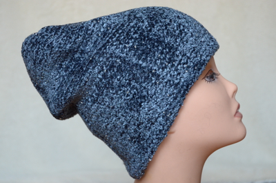 голубая итальянская зимняя шапка Визио Владимир фото вязаных шапок Италии для женщин