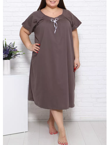 Красивая ночная сорочка Арт. 22003-5513 (цвет коричневый) Размеры 70-80