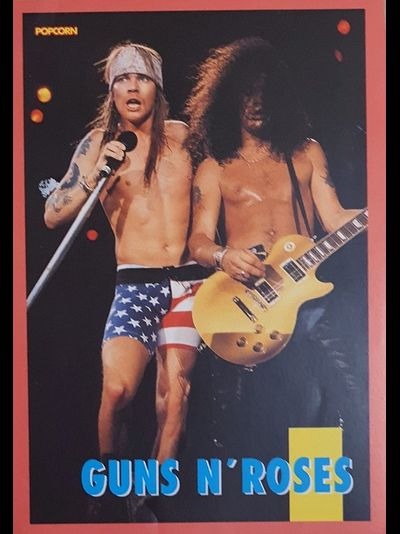 Guns N Roses Музыкальные открытки, Original Music Card, винтажные почтовые  открытки, Intpressshop