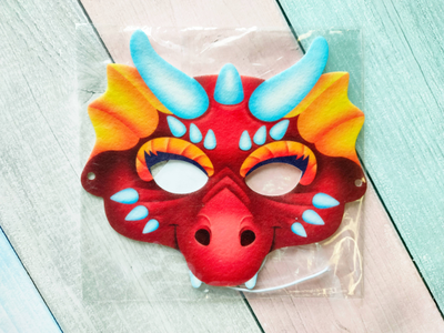 Кукольный театр. Маска "Красный дракон"