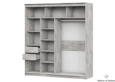 Шкаф-купе № 25 Грей 200 см