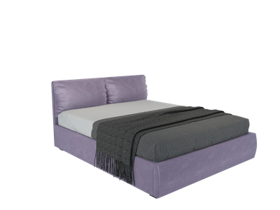 Кровать  двуспальная, MyCloud Ибица с подъемным механизмом, бельевым ящиком, мягкое изголовье, съемные подушки