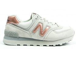 New Balance 574 Серые с бронзой женские (36-40) Арт. 352F-A