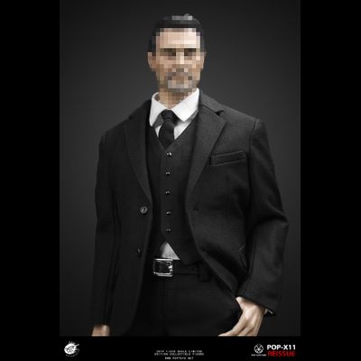 Комплект - классический мужской костюм, пальто и туфли 1/6 "Loyal guardians" - Housekeeper Dress Suit 2019 Ver (X11) - POPTOYS