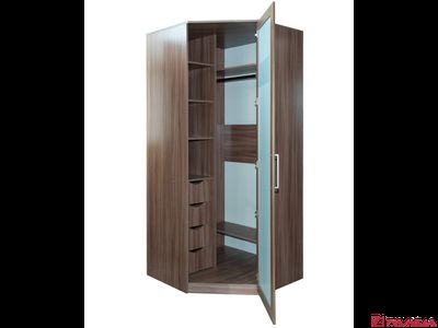 Шкаф угловой У/560 ПРОФИЛЬ с зеркалом